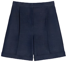 (Women) 'S Max Mara MaxMara Cotton Jersey Casual Shorts in Navy Blue. 1781032106-001 (Women) 'S Max Mara MaxMara Cotton Jersey Casual Shorts in Navy Blue. 1781032106-001