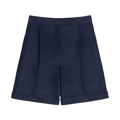 (Women) 'S Max Mara MaxMara Cotton Jersey Casual Shorts in Navy Blue. 1781032106-001