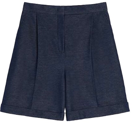 (W) ''Shorts Casual de Algodón Jersey ''S Max Mara en Azul Marino. 1781032106-001 Order (W) ''Shorts Casual de Algodón Jersey ''S Max Mara en Azul Marino. 1781032106-001