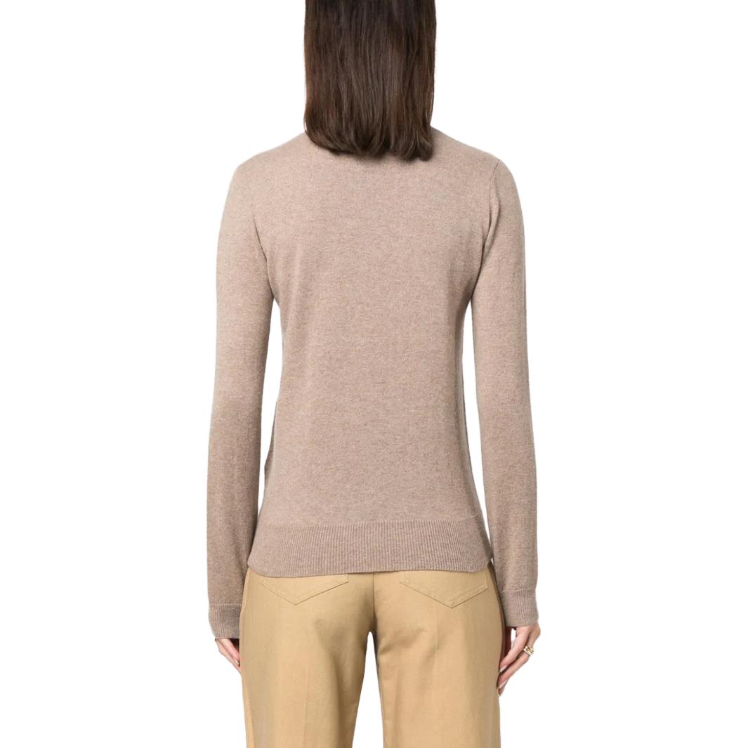 (Women) 'S Max Mara MaxMara  Crewneck Letter Pullover Sweater Light Brown 2313662133600-015 圖 4