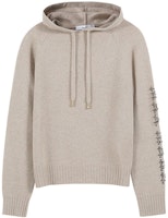 (Women) 'S Max Mara MaxMara Crystal-Embellished Wool Knit Hoodie Sweater in Beige. 1366073906002-ANANAS (Women) 'S Max Mara MaxMara Crystal-Embellished Wool Knit Hoodie Sweater in Beige. 1366073906002-ANANAS