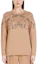 Lookbook (W) ''Max Mara Crystal Embellished Crewneck Sweater Coklat Kuning''. 1366113306-003