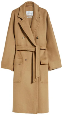 (W) ''S Max Mara MaxMara 雙排扣腰帶駝色外套 休閒純色 1016043906-068 Order (W) ''S Max Mara MaxMara 雙排扣腰帶駝色外套 休閒純色 1016043906-068