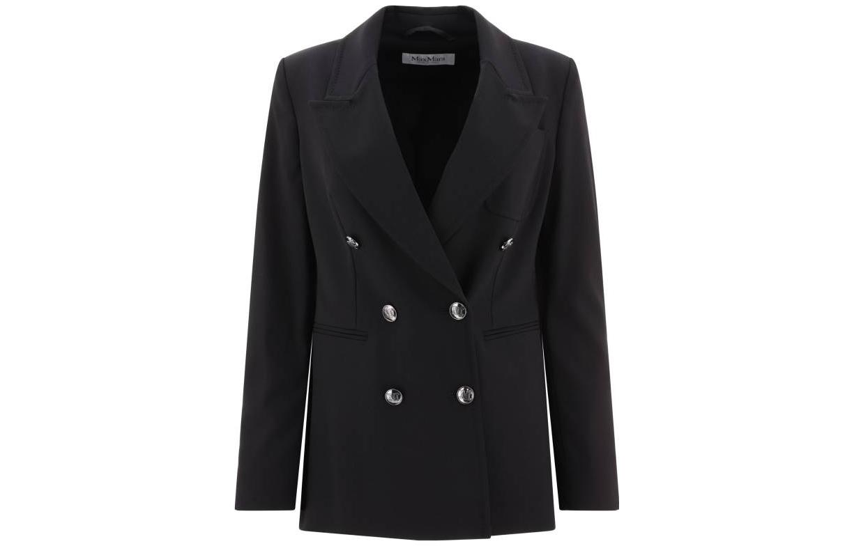 (Women) 'S Max Mara MaxMara  Double-Breasted Blazer Jacket in Black. 2310460339600-002