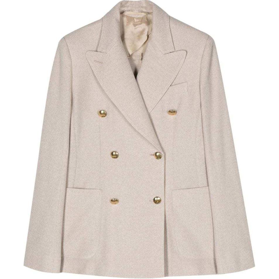 Order (Women) 'S Max Mara MaxMara  Double-Breasted Blazer Almond Beige 2411911022000