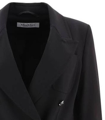 (Women) 'S Max Mara MaxMara Double-Breasted Blazer Jacket in Black. 2310460339600-002 Purchase (Women) 'S Max Mara MaxMara Double-Breasted Blazer Jacket in Black. 2310460339600-002