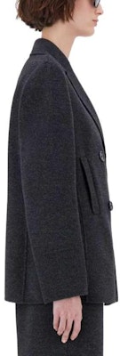 (W) ''S Max Mara ダブルブレスト ショートコート - 無地 ダークグレー. 9046011306 Shop (W) ''S Max Mara ダブルブレスト ショートコート - 無地 ダークグレー. 9046011306