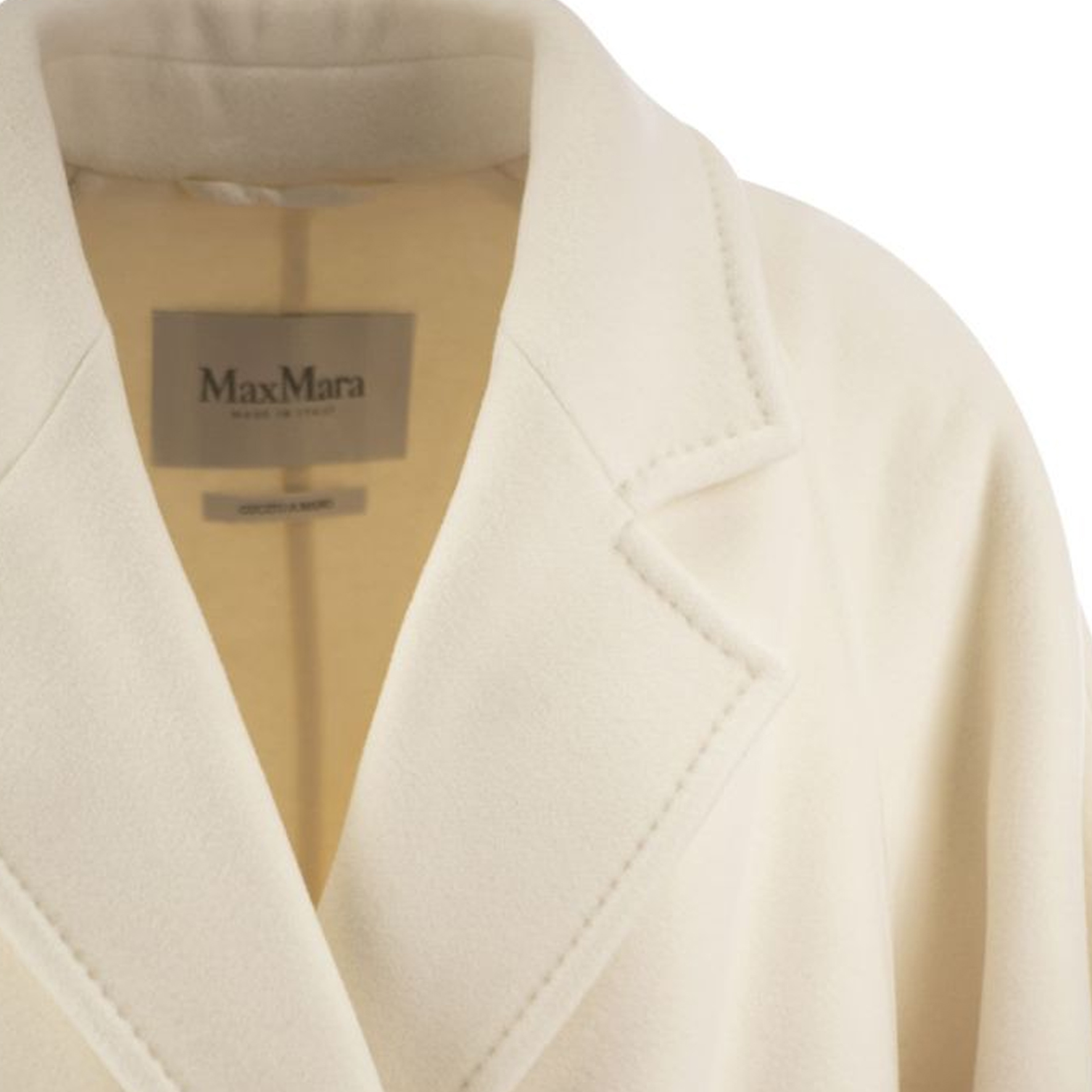 (Women) 'S Max Mara MaxMara  Double-Breasted Side-Slit Overcoat Beige 1101102106-001 圖 5