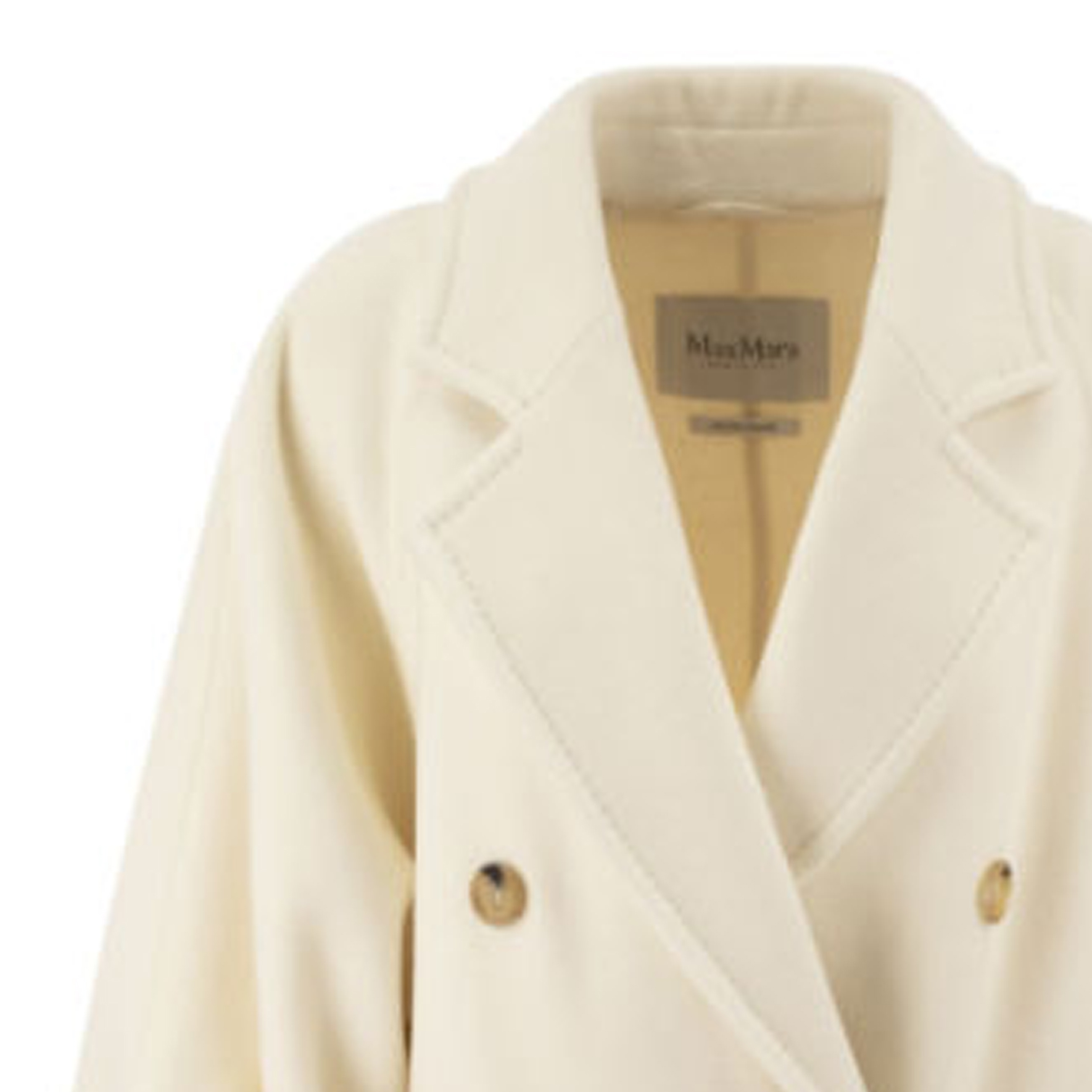 (Women) 'S Max Mara MaxMara  Double-Breasted Side-Slit Overcoat Beige 1101102106-001 圖 6