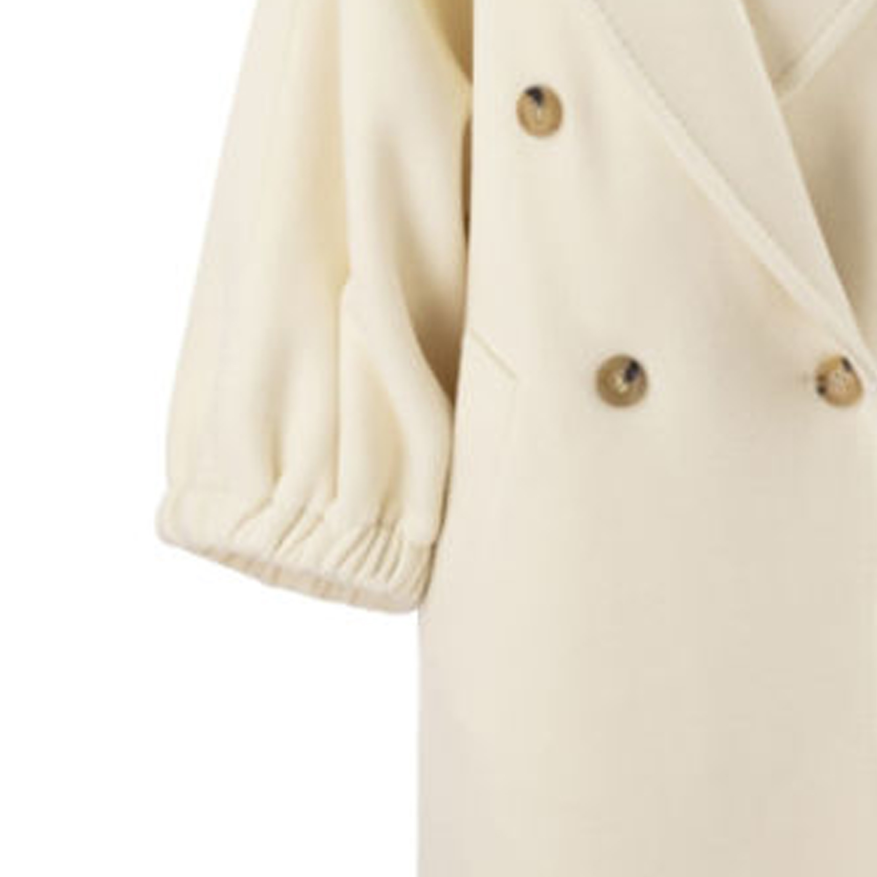(Women) 'S Max Mara MaxMara  Double-Breasted Side-Slit Overcoat Beige 1101102106-001 圖 7