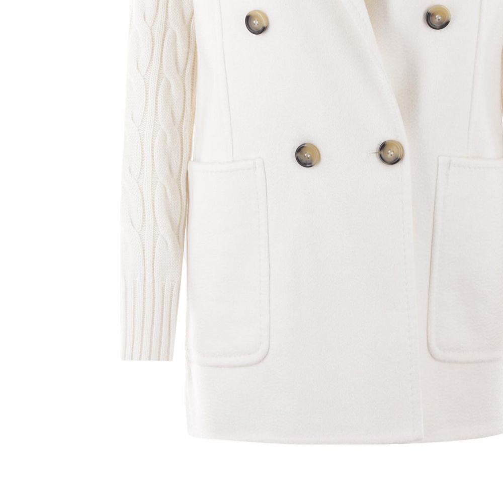 Purchase (W) ''S マックスマーラ ダブルブレスト ウール カシミヤ コート - ホワイト 2313160239600 002-006