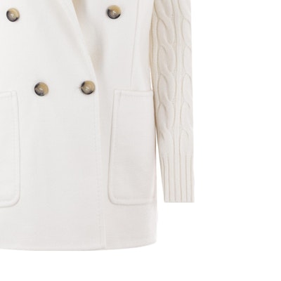 (W) ''S Max Mara MaxMara 双排扣羊毛羊绒大衣 - 白色 2313160239600 002-006 Details for (W) ''S Max Mara MaxMara 双排扣羊毛羊绒大衣 - 白色 2313160239600 002-006