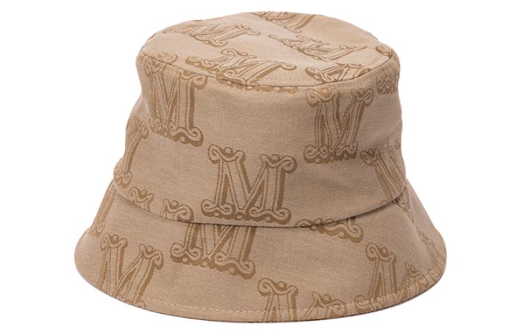 (Women) 'S Max Mara MaxMara  Fashion Printed Brown Bucket Hat 45760127600BRENTA004