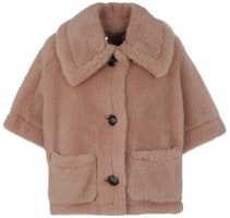 (Women) 'S Max Mara MaxMara Fitted Single-Breasted Short-Sleeve Jacket Light Purple 2347361733600003 (Women) 'S Max Mara MaxMara Fitted Single-Breasted Short-Sleeve Jacket Light Purple 2347361733600003