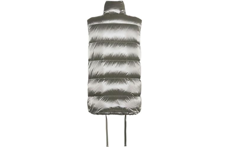 (Women) 'S Max Mara MaxMara  Fitted Solid Glossy Stand-Collar Sleeveless Vest 92960126-001 圖 3