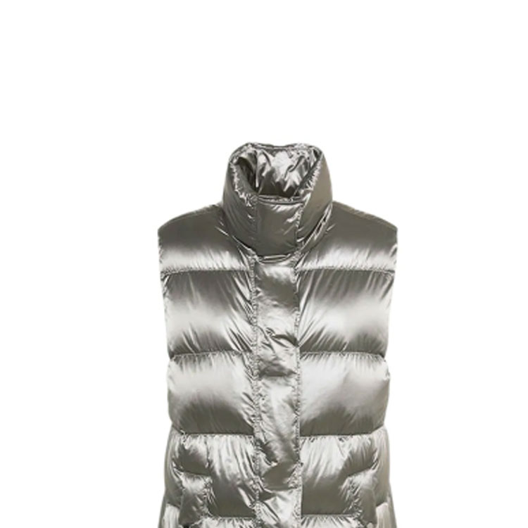 (Women) 'S Max Mara MaxMara  Fitted Solid Glossy Stand-Collar Sleeveless Vest 92960126-001 圖 7