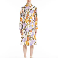 Lookbook (W) ''S Max Mara MaxMara 花卉印花短袖襯衫裙 - 淡紫色 5221192106008-HILDE