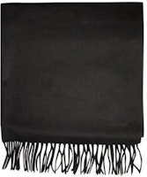 (Women) 'S Max Mara MaxMara Fringe Edge Cashmere Knit Scarf - Black 2424546331600BACI006 (Women) 'S Max Mara MaxMara Fringe Edge Cashmere Knit Scarf - Black 2424546331600BACI006