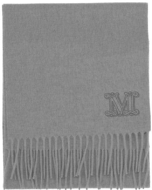 women-s-max-mara-max-mara-gray-wool-scarf-with-letter-embroidery-and-tassels-45463137600232009