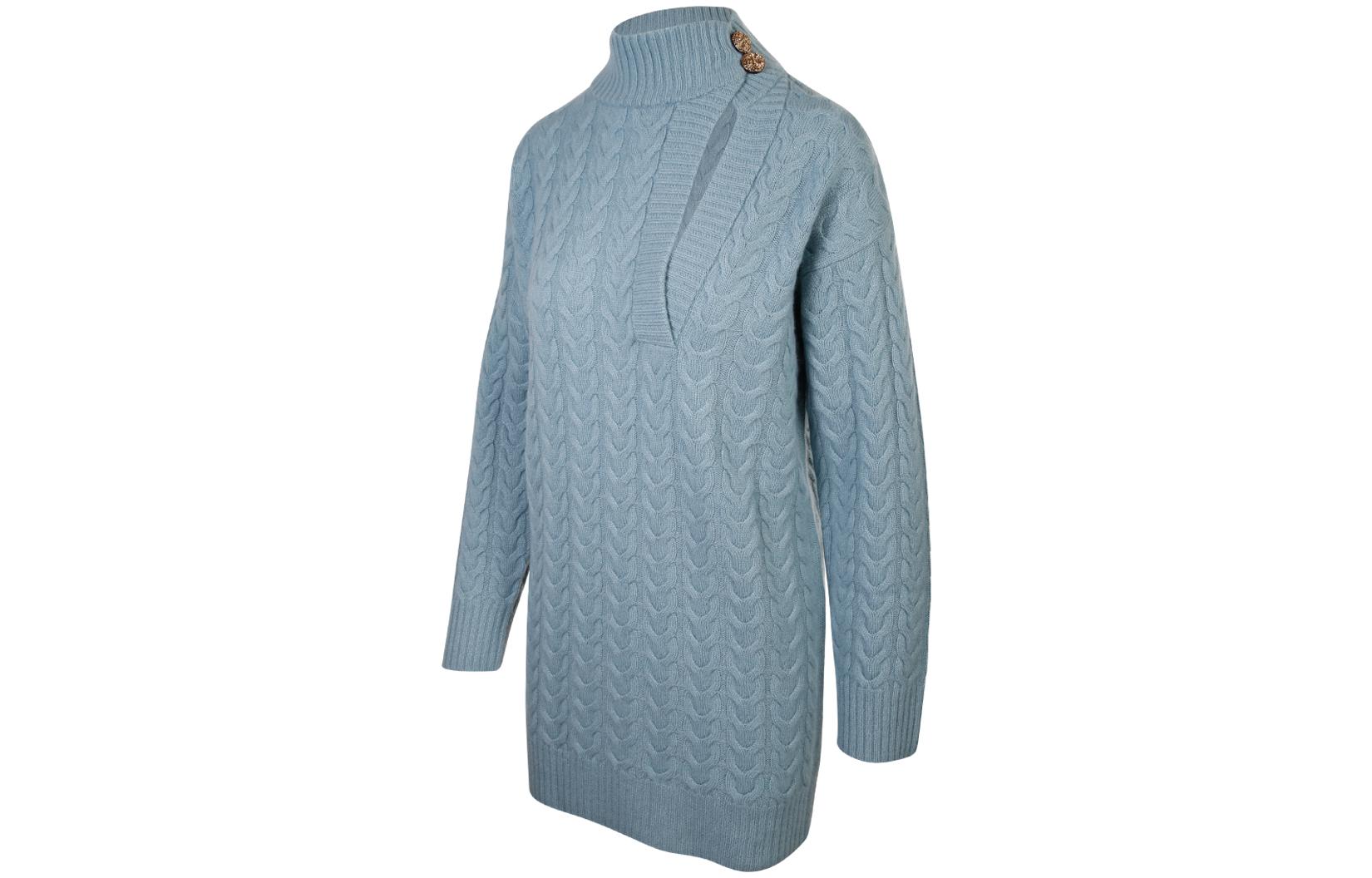 Shop (W) ''S Max Mara MaxMara 灰色羊毛高领镂空细节长袖毛衣 1361021160010-MEDEA