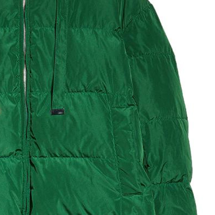 (Women) 'S Max Mara MaxMara  Green Hooded Puffer Jacket with Side Zipper and Slit 9486013606-040 圖 8