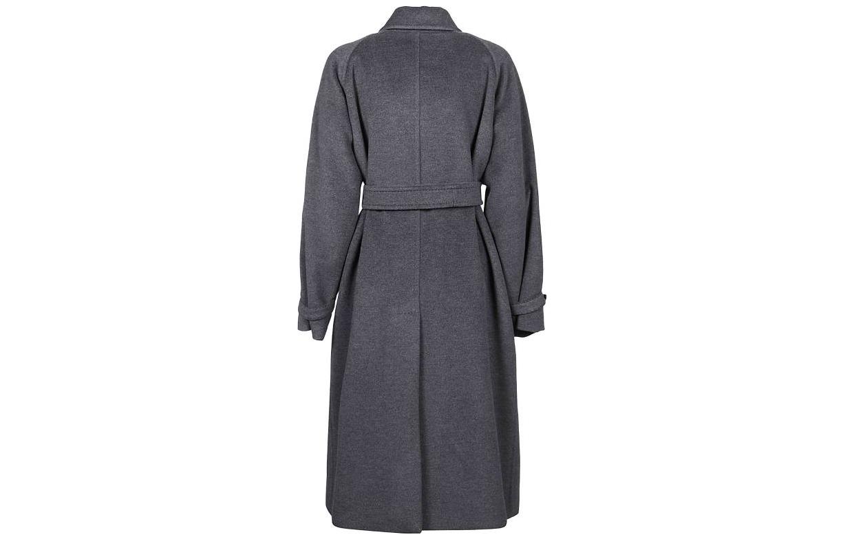 (Women) 'S Max Mara MaxMara  Grey Double-Breasted Long Sleeve Coat 10160523600-034 圖 3