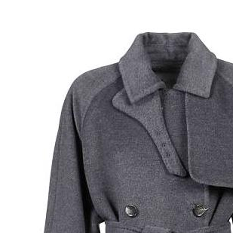 (Women) 'S Max Mara MaxMara  Grey Double-Breasted Long Sleeve Coat 10160523600-034 圖 4