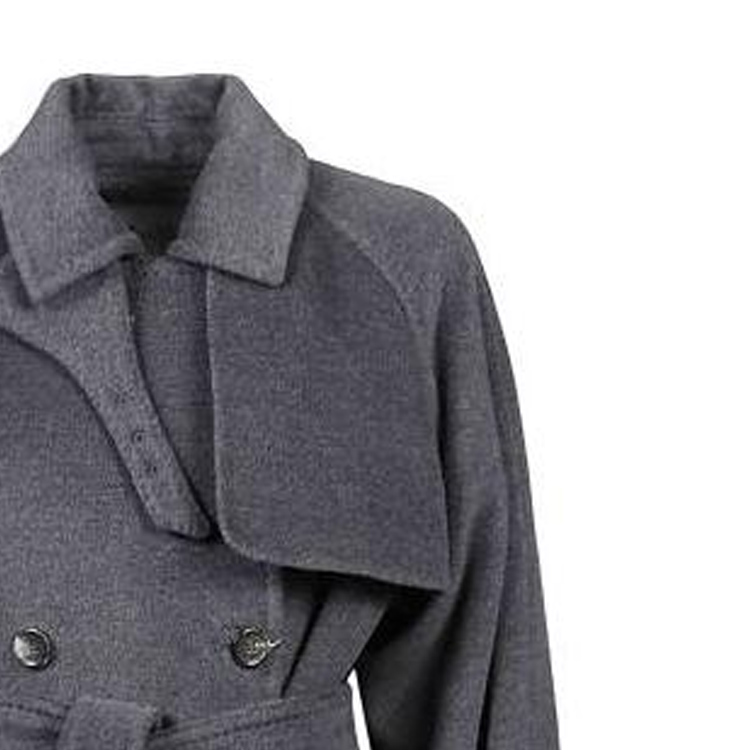 (Women) 'S Max Mara MaxMara  Grey Double-Breasted Long Sleeve Coat 10160523600-034 圖 5