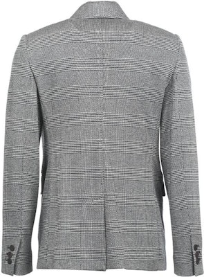 (Women) 'S Max Mara MaxMara Grey Plaid Double-Breasted Long Sleeve Blazer 2369110237000-001 Lookbook (Women) 'S Max Mara MaxMara Grey Plaid Double-Breasted Long Sleeve Blazer 2369110237000-001