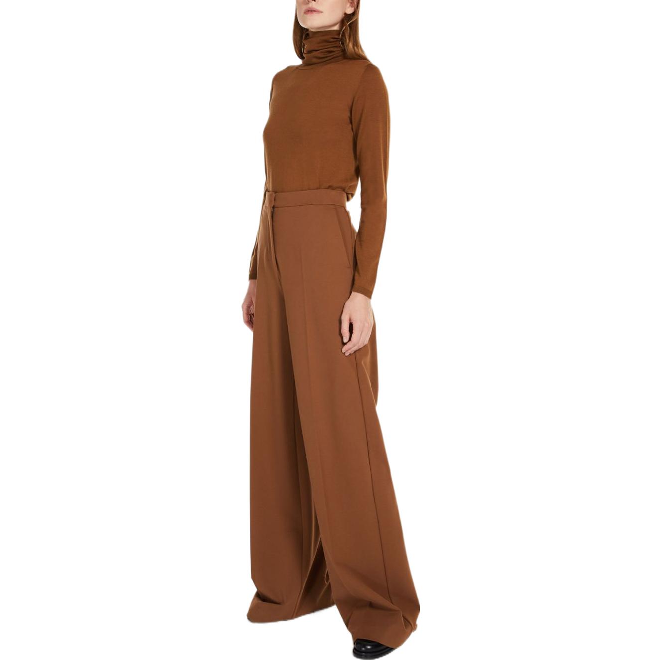Lookbook (Women) 'S Max Mara MaxMara  High-Neck Long-Sleeve Sweater Tobacco Brown 1366182306006-SALUTO