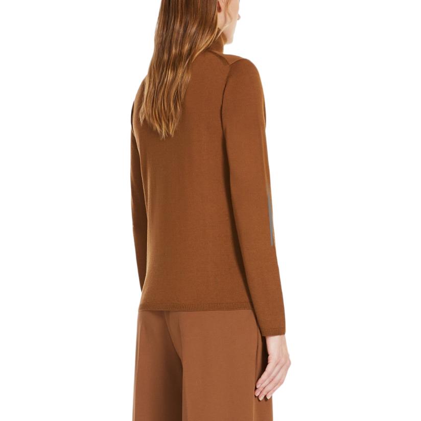 Purchase (Women) 'S Max Mara MaxMara  High-Neck Long-Sleeve Sweater Tobacco Brown 1366182306006-SALUTO
