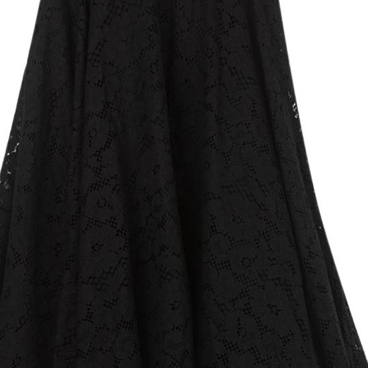 Sizing (Women) 'S Max Mara MaxMara  High-Waist Black Lace Midi Skirt Casual Wear 81060283000001