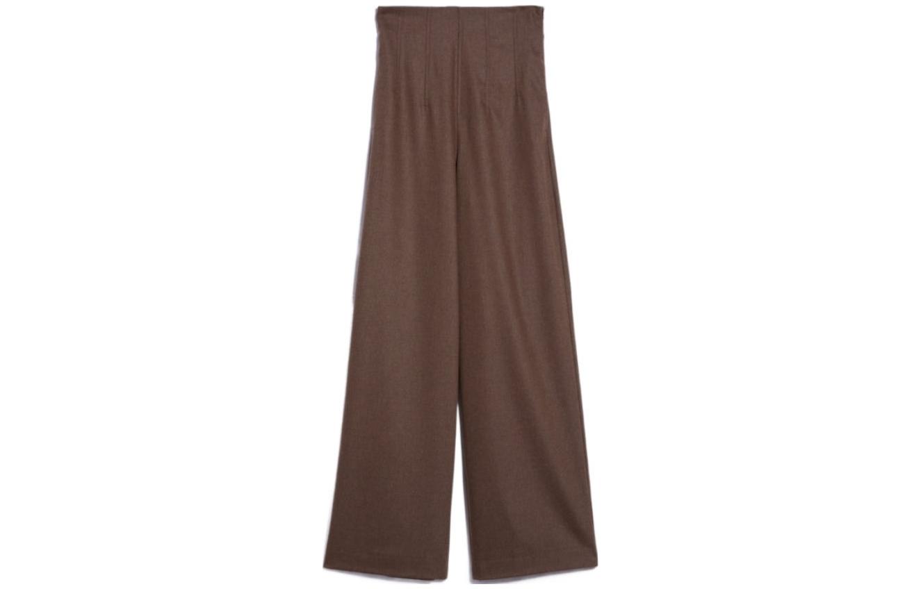 Cheap (W) ''S Max Mara MaxMara Celana High-Waist Warna Polos dengan Kantong Samping. 1136103306-002