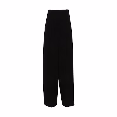 (Women) 'S Max Mara MaxMara High-Waist Wide-Leg Trousers Black 2421136041600