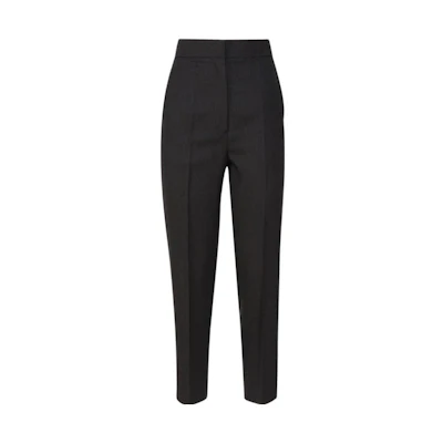 (Women) 'S Max Mara MaxMara High-Waisted Pleated Casual Pants Black 1136113906-008