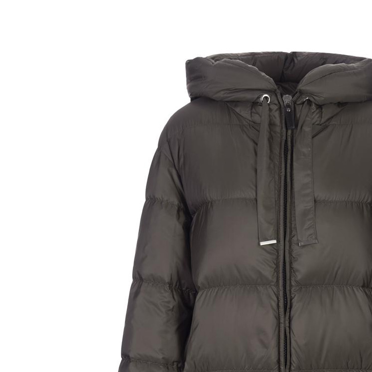 (Women) 'S Max Mara MaxMara  Hooded Puffer Jacket in Solid Dark Green. 2394960836600-062 圖 4