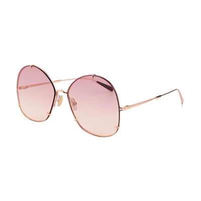 (Women) 'S Max Mara MaxMara Irregular Full-Rim Gold Sunglasses MMSHOOKSDDB9RA8