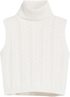 (Women) 'S Max Mara MaxMara Ivory Sleeveless Knit Turtleneck Sweater Pullover. 1361124106-001 Buy (Women) 'S Max Mara MaxMara Ivory Sleeveless Knit Turtleneck Sweater Pullover. 1361124106-001