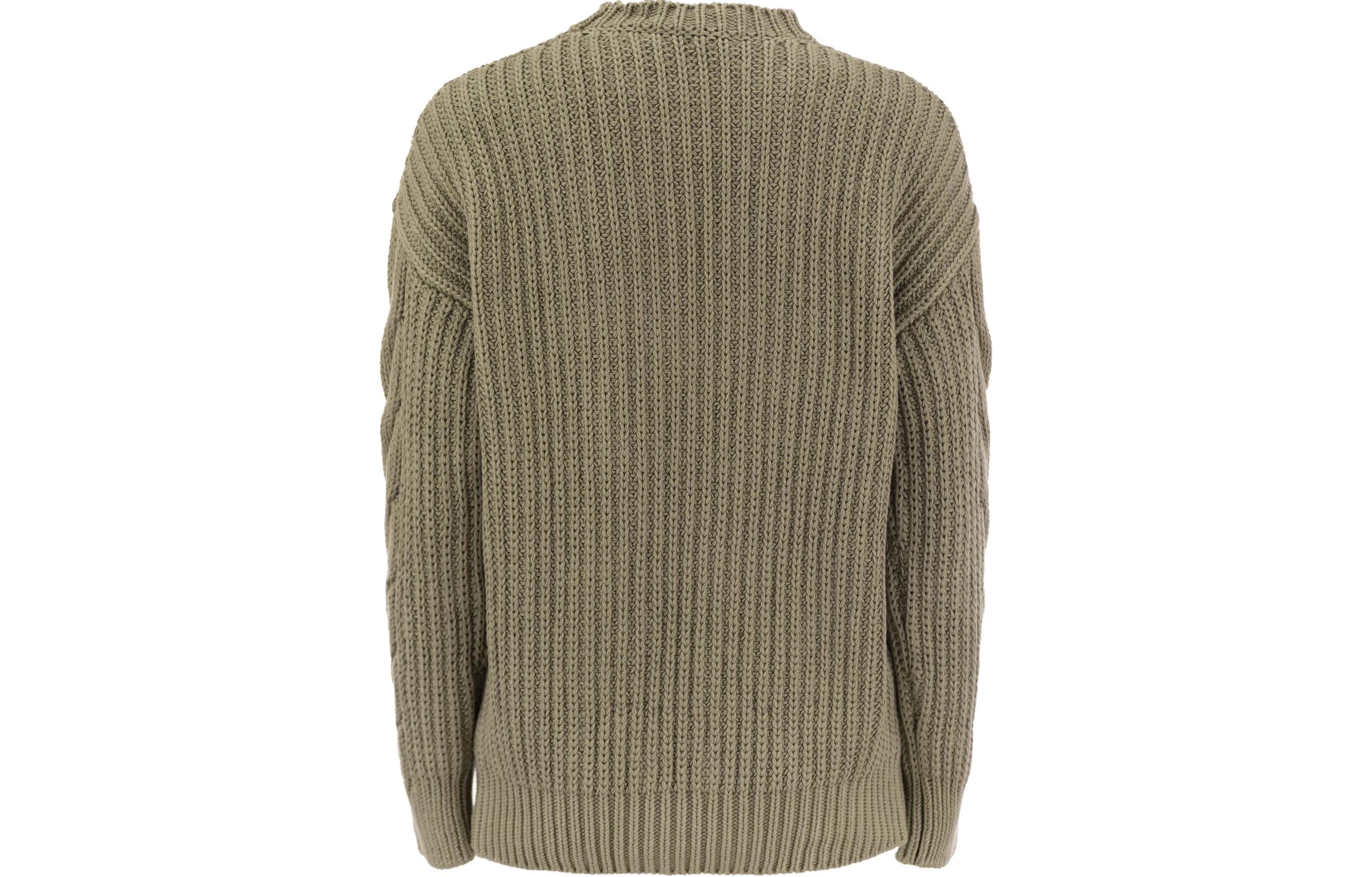 (Women) 'S Max Mara MaxMara  Khaki Green Crewneck Long-Sleeve Pullover Sweater 2411361213600-005 圖 3