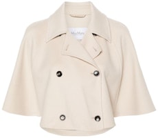 (Women) 'S Max Mara MaxMara Light Beige Double-Breasted Short Jacket 2411081011000 (Women) 'S Max Mara MaxMara Light Beige Double-Breasted Short Jacket 2411081011000