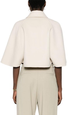 (Women) 'S Max Mara MaxMara Light Beige Double-Breasted Short Jacket 2411081011000 Shop (Women) 'S Max Mara MaxMara Light Beige Double-Breasted Short Jacket 2411081011000