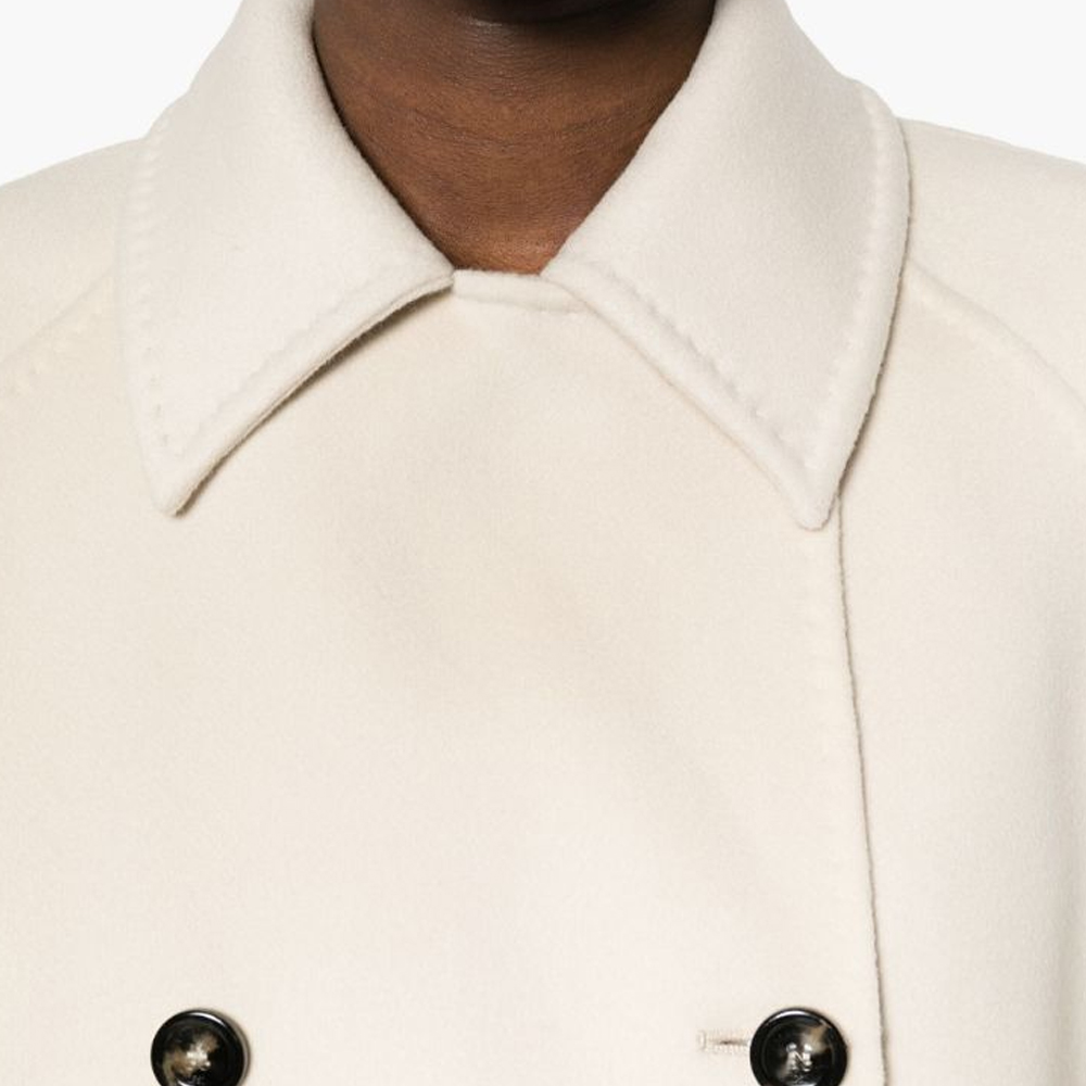 Details for (Women) 'S Max Mara MaxMara  Light Beige Double-Breasted Short Jacket 2411081011000