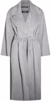 (Women) 'S Max Mara MaxMara Light Gray Belted Long Sleeve Mid-Length Coat. 9016094106-042 (Women) 'S Max Mara MaxMara Light Gray Belted Long Sleeve Mid-Length Coat. 9016094106-042