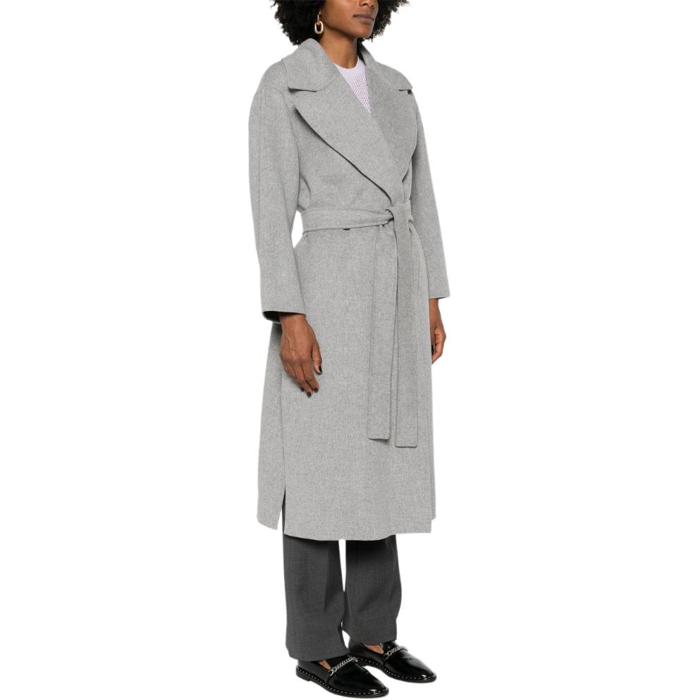 (Women) 'S Max Mara MaxMara  Light Gray Belted Long Sleeve Mid-Length Coat. 9016094106-042 圖 6