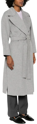 (W) Abrigo Gris Claro Largo con Cinturón y Manga Larga de ''S Max Mara MaxMara. 9016094106-042 Details for (W) Abrigo Gris Claro Largo con Cinturón y Manga Larga de ''S Max Mara MaxMara. 9016094106-042
