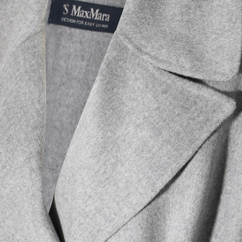 (Women) 'S Max Mara MaxMara  Light Gray Belted Long Sleeve Mid-Length Coat. 9016094106-042 圖 8
