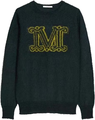 (Women) 'S Max Mara MaxMara Logo Crewneck Long-Sleeve Knit Sweater Dark Green 1366022360023 Order (Women) 'S Max Mara MaxMara Logo Crewneck Long-Sleeve Knit Sweater Dark Green 1366022360023