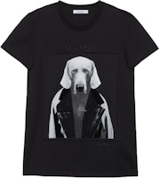 (W) ''막스마라 로고 프린트 크루넥 티셔츠 블랙'' 1946032306010-MMDOG Order (W) ''막스마라 로고 프린트 크루넥 티셔츠 블랙'' 1946032306010-MMDOG