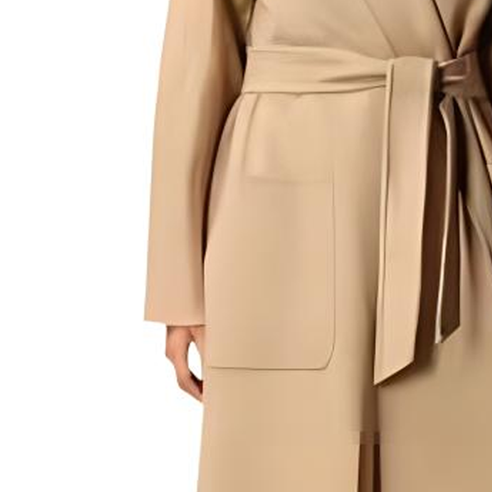 (Women) 'S Max Mara MaxMara  Long Belted Coat with Pockets in Khaki Color. 1016091906-010 圖 4
