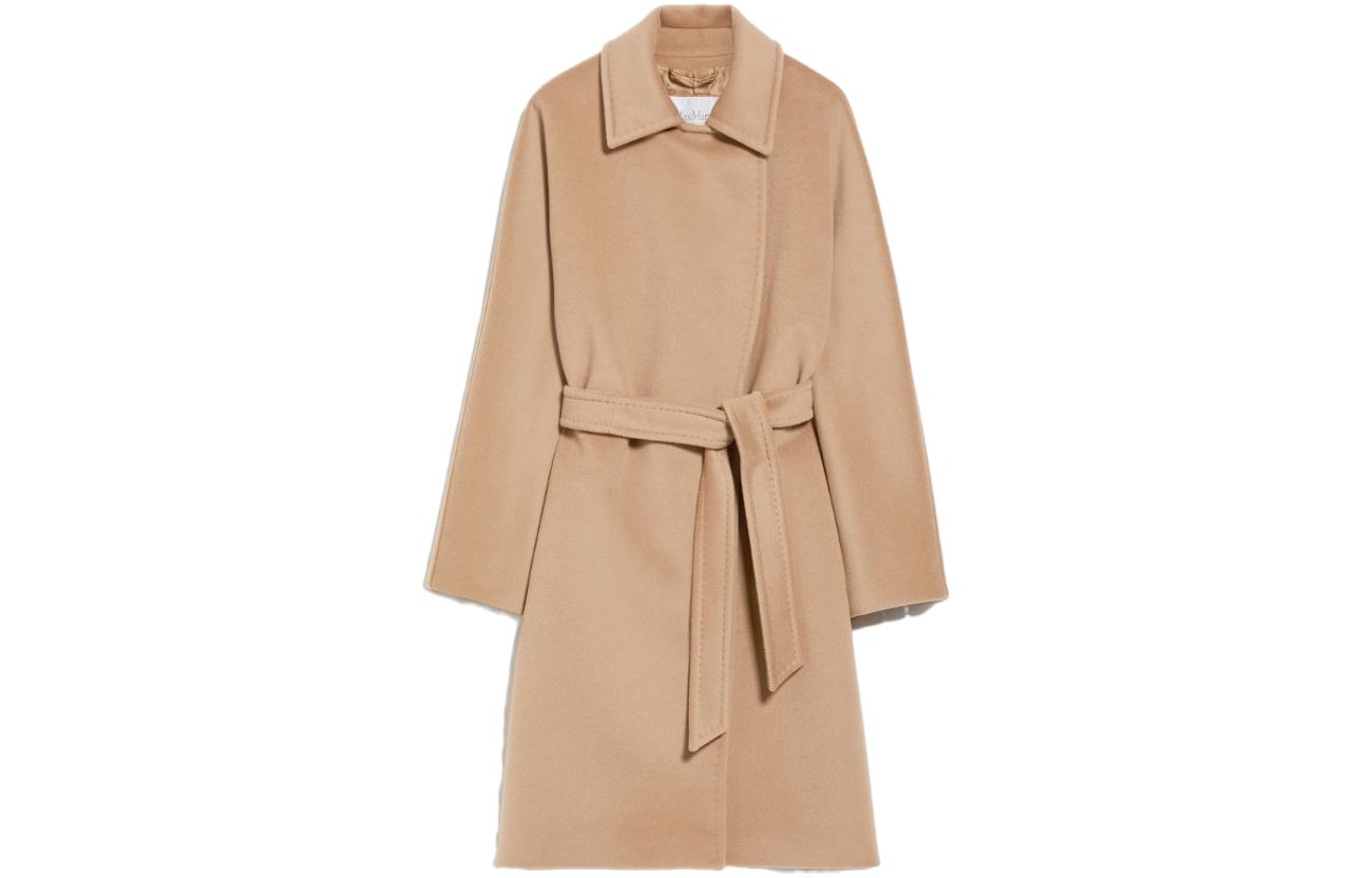 (Women) 'S Max Mara MaxMara  Long Camel Coat - Cashmere & Wool Robe Style with Lapel. 1016033306001-ESTELLA 圖 2